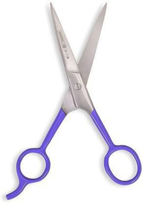 Dhanishka Scissor For Hair Cutting Barber Professional Salon Men Women Home Hair Cutting Tools Scissors (Set of 1, Steel, Purple) Scissors(Set of 1, Purple)