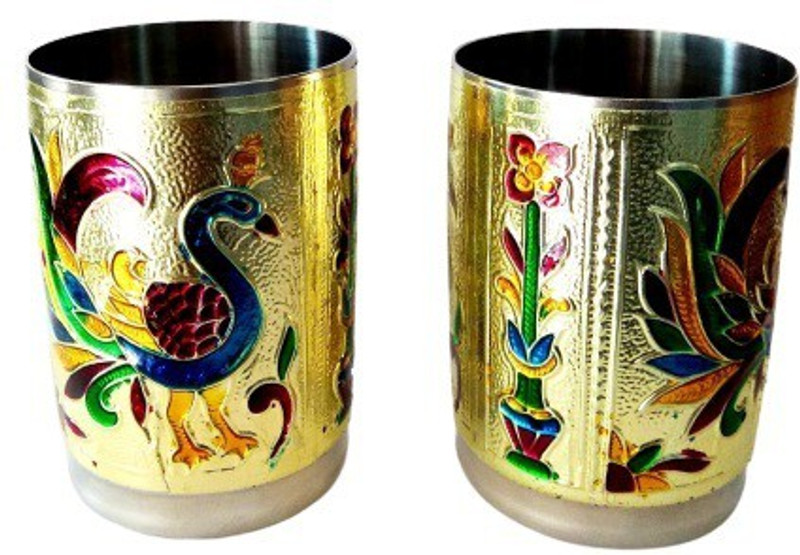 Honiluk Serving Glass set of 2 Glass Serving Set(Pack of 2)