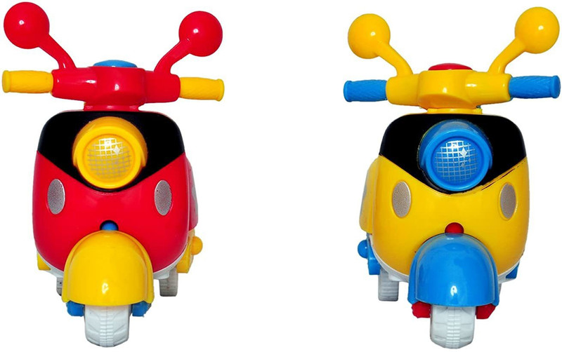 K A Enterprises scooter unbreakable car toy set ( set of 2)- Multi color(Multicolor, Pack of: 2)