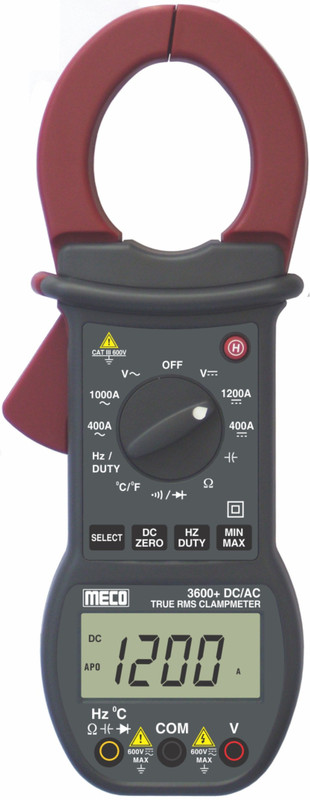 Meco 3600+ Digital Multimeter(Grey, Red 4000 Counts)