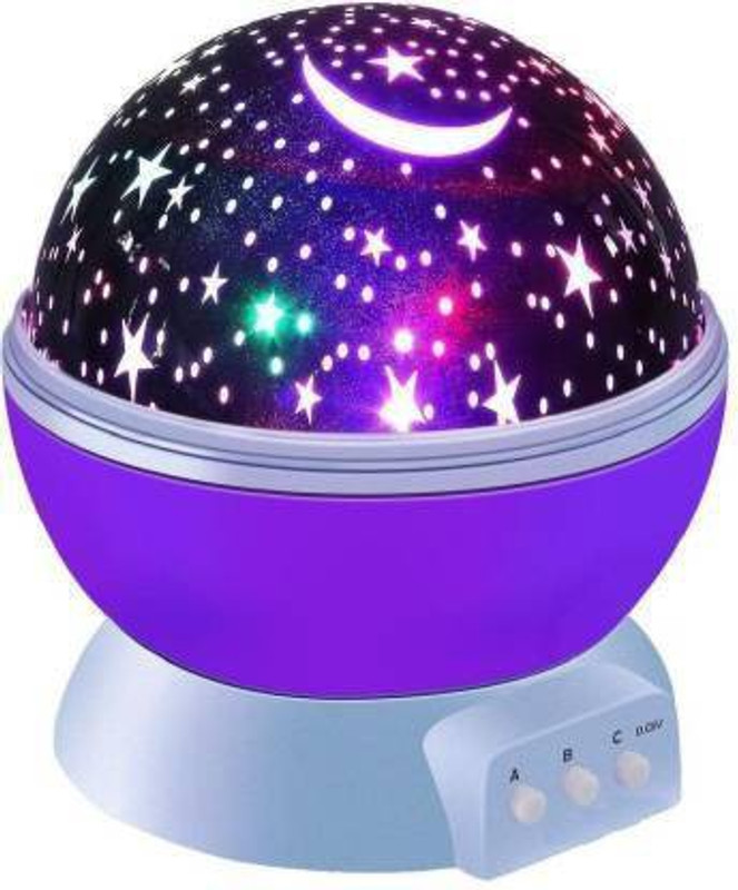 Sai Enterprises sa_enterprise Star Master Sky Starry Night Light Stage Dream Rotating Projection Lamp Purple Night Lamp (14.5 cm,multi) Smart Bulb