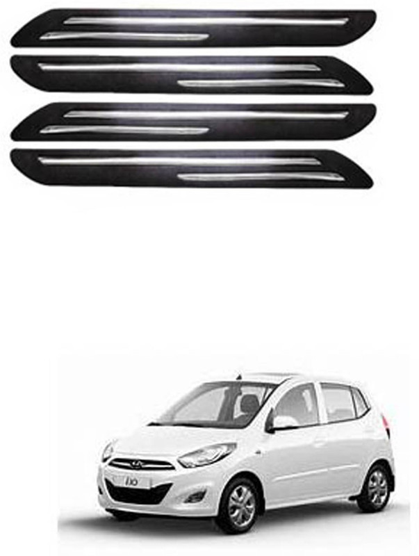 APICAL Silicone Car Bumper Guard(Black, Pack of 4, Hyundai, i10)