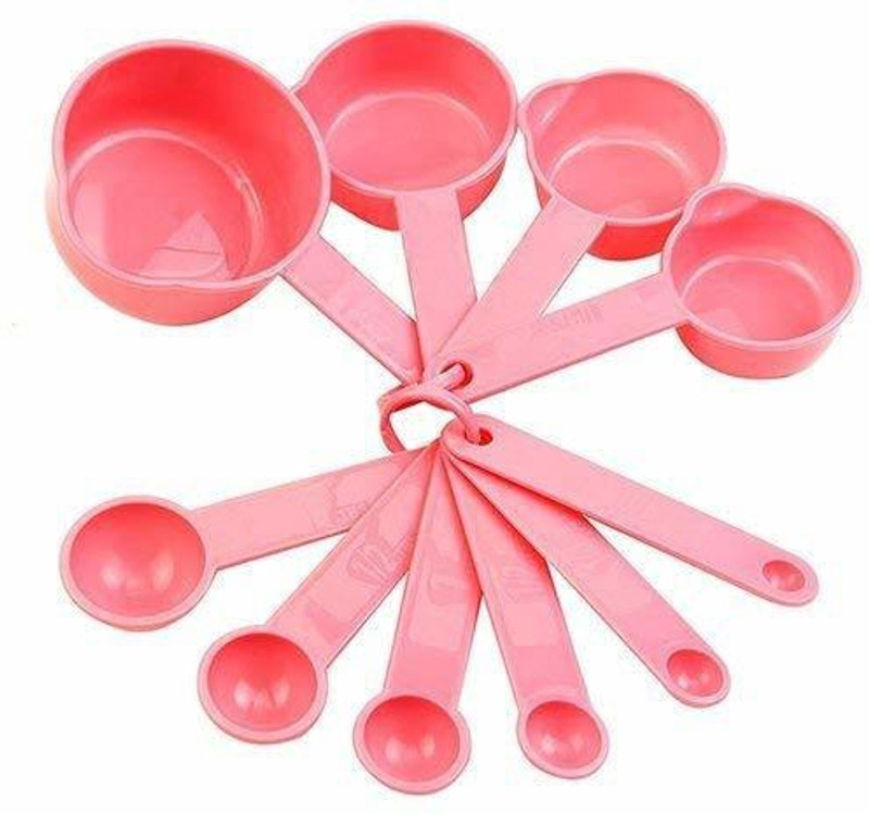 IKIS 10Pcs/Set Plastic Measuring Spoons Cups Measuring Set Tools for Baking Coffee Kitchen Accessories Measuring Cup(236.59 ml, 118.3 ml, 78.86 ml, 59.15 ml, 14.79 ml)