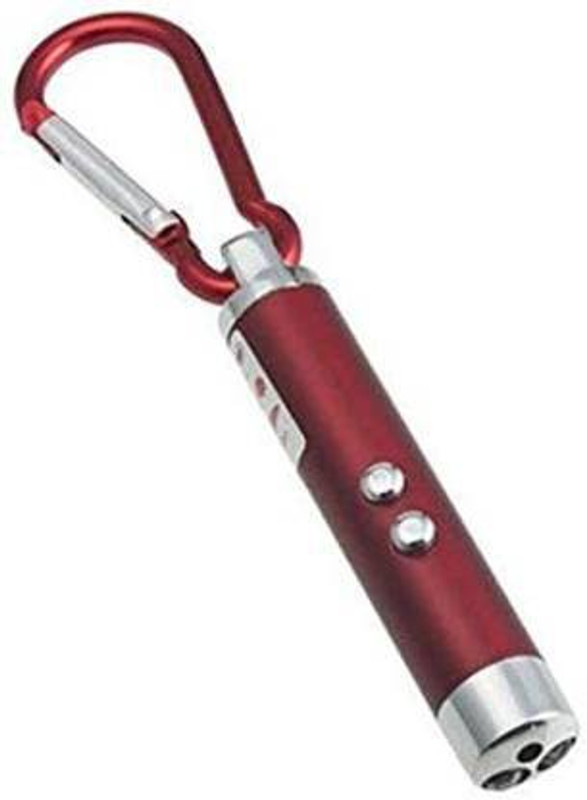 khilona bazar 3in1 Laser Pointer 2 LED Flash light Multicolour Torch Key chain (650 nm, Red)(650 nm, Red)