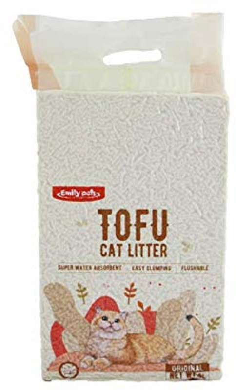 Emily Pets Pet Product Tofu 6L Flushable Clumping Cat Litter Pet Litter Tray Refill