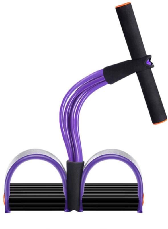 Fitaza Fitness Resistance Bands 4 Resistance Elastic Pull Ropes Exerciser Ab Exerciser(Multicolor)