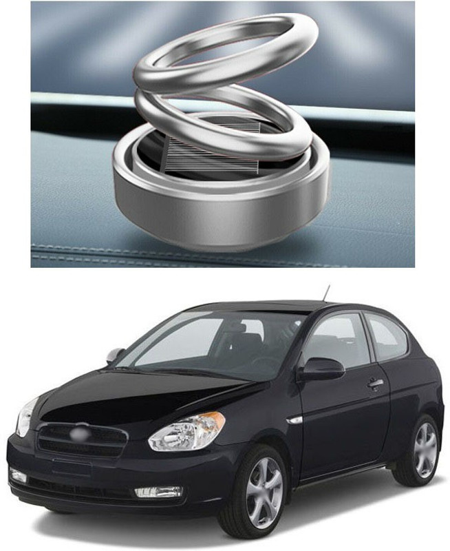 PECUNIA Solar Energy Rotating Car Perfume with Long Lasting Organic Fragrance, Feel-Good Premium Car Air freshener C12 Solar Car Perfume Air Freshner Car Fragrance Double Ring Rotating Car Aromatherapy Home Office Decoration Perfume Diffuser A12 Air Purifier(Pack of 1)
