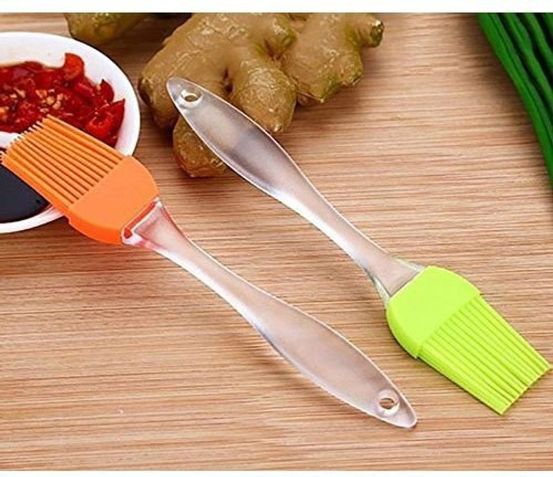 WHITEIBIS Premium Quality Silicon Brush for your Kitchen sillicon Flat Pastry Brush(Pack of 2)