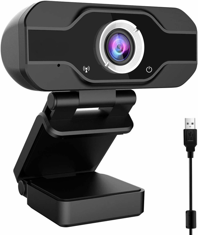 DRUMSTONE 720P HD Mini Webcam, Live Broadcast Camera with Noise-Canceling 2 MP HD Webcam with Built-In Microphone USB Connectivity(Multicolor)