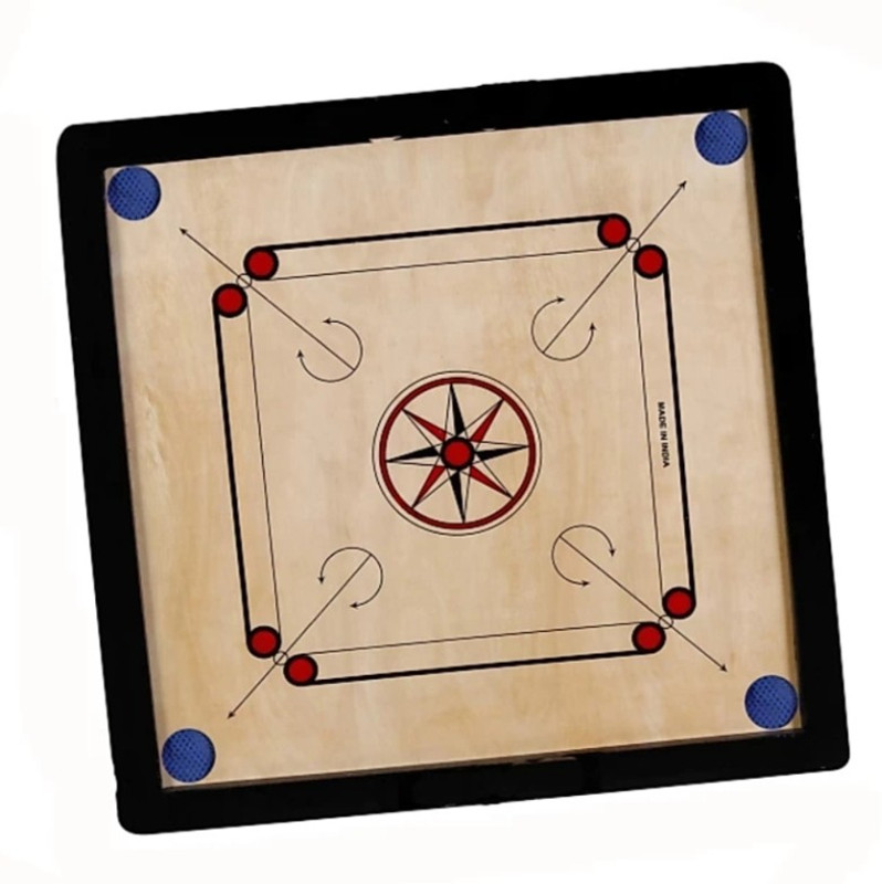 neetu sports Gloss Finish Medium size Carrom Board 26 INCH (Multicolor) wIth Coins 66.04 cm Carrom Board(Multicolor)