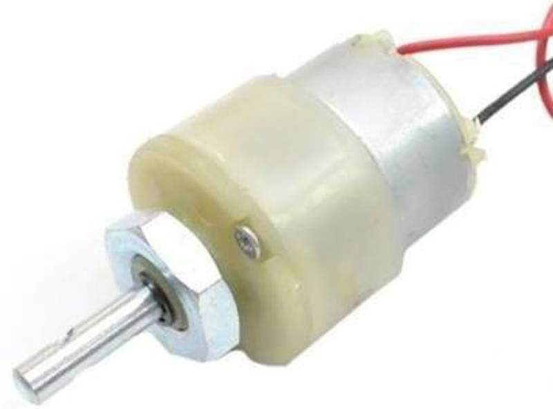 Cam cart 60 RPM 12v DC Center Shaft Gear Motor (White) Power Supply Electronic Hobby Kit