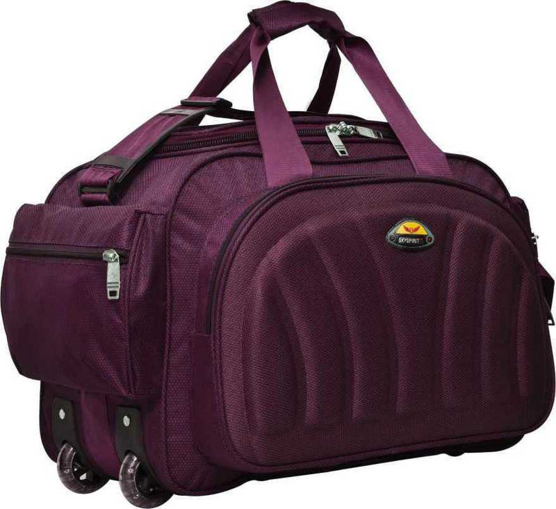 sky spirit super premium heavy duty polyester lightweight luggage bag Small Travel Bag - Mediam(Green)