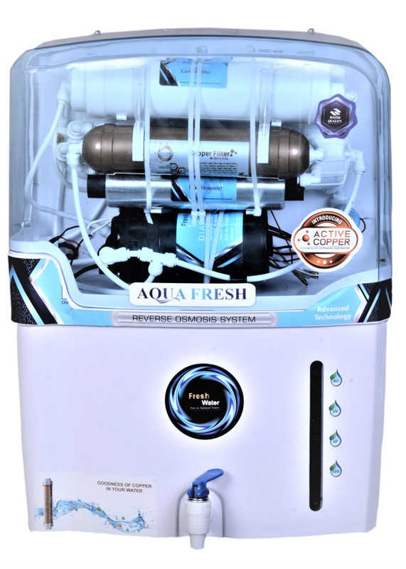 Aquafresh DT AURA COPPER MINERAL+ro+uv+tds Electrical ground water purifier 15 L 15 L RO + UV + UF + TDS Water Purifier(White, Blue)