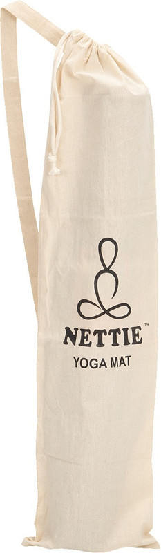 NETTIE yoga mat cotton carry bag - Big Size(Beige, Drawstring Bag)