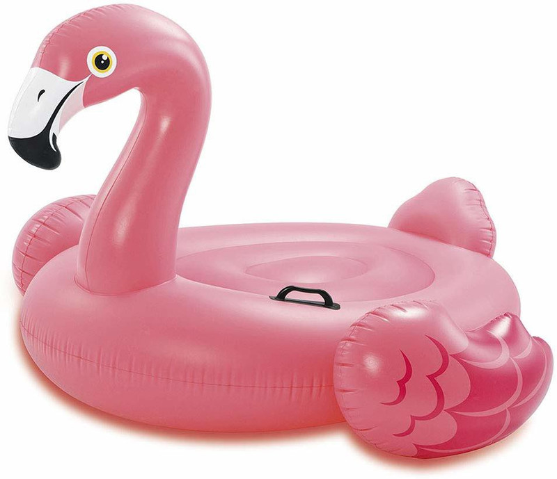 INTEX Flamingo Swimming Inflatable Float for Adults & Kids (Size: 56" x 54" x 38") Inflatable Swimming Pool(Pink)