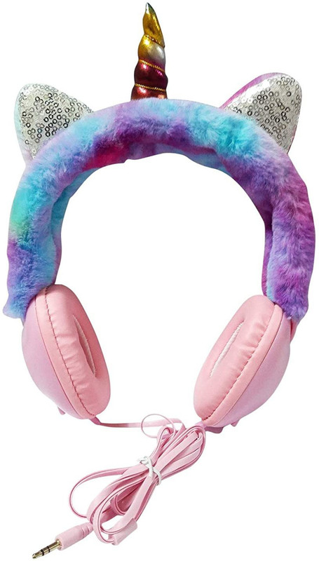 stylie modern Alternatives CAT STYLE HEADPHONES FOR KIDS Wired without Mic Headset(Pink, On the Ear)