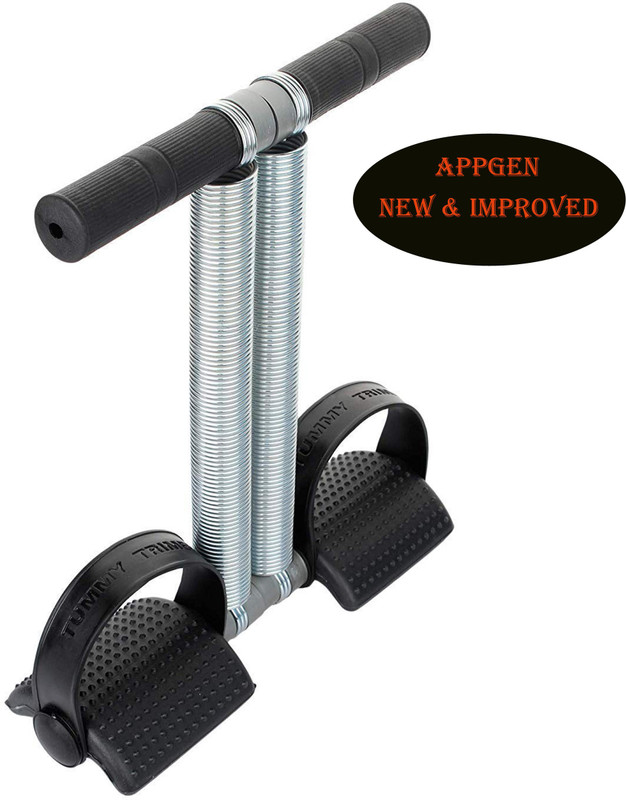 Adrenex tummy trimmer with SINGLE spring and soft grip handle Ab Exerciser/AB TRAINER Ab Exerciser(Black)