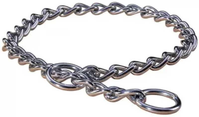 CIBO Dog chock chain neck chain for small and medium Dog 24 inch 152 cm Dog Chain Leash(Silver)
