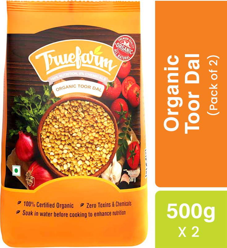 Truefarm Organic Yellow Toor/Arhar Dal (Split)(1 kg)