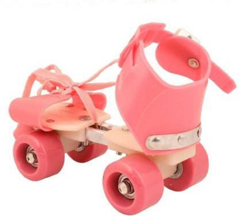 JAMEN BORO Shoe Racer Quad Roller Skates Quad Roller Skates Quad Roller Adults Size 5 UK - 9 UK(Adjustable, Beginner, Red)