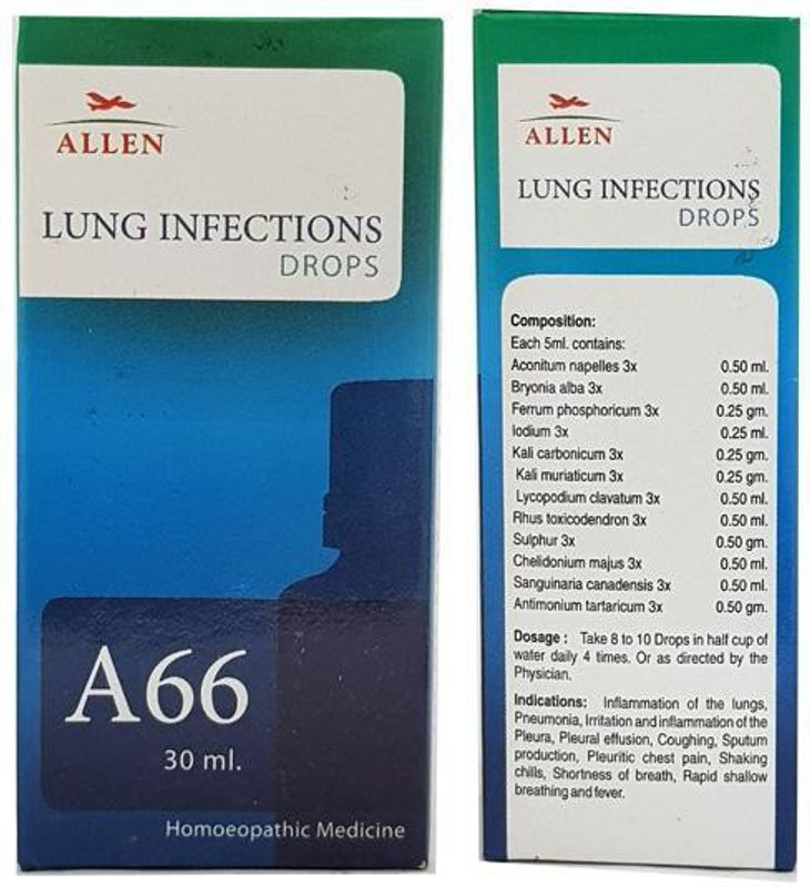 ALLEN A66 Lung Infections Drops(2 x 30)