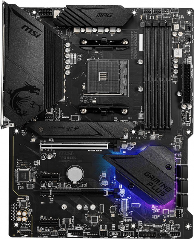 MSI MPG B550 GAMING PLUS ATX AM4 Gaming AM4Socket ATX AMD B450 Chipset DDR4 Motherboard for Desktop