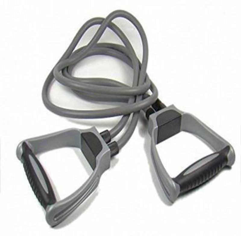 OUTSET Double Toning Resistance Tube for Home,Gym.Used For Strength,Posture,Body Parts Resistance Tube(Grey)