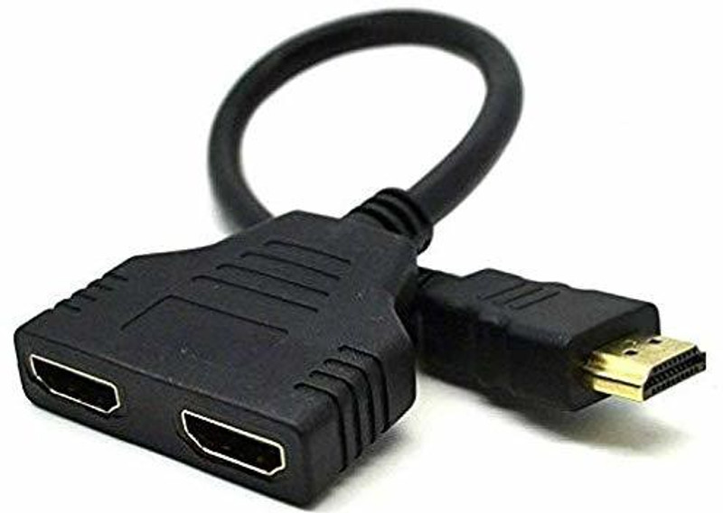 RuhZa 1080P HDMI Port Male to Female 1In 2 Out Splitter Cable HDMI Y Splitter Adapter for TV Black RT-HDMIDUALSPLITTERCABLE Blade Server