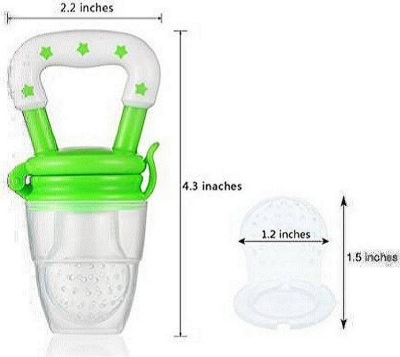 DN BROTHERS Food Nibbler With Fruit And Veggie Feed Silicone Mesh  - SILICON(Multicolor)