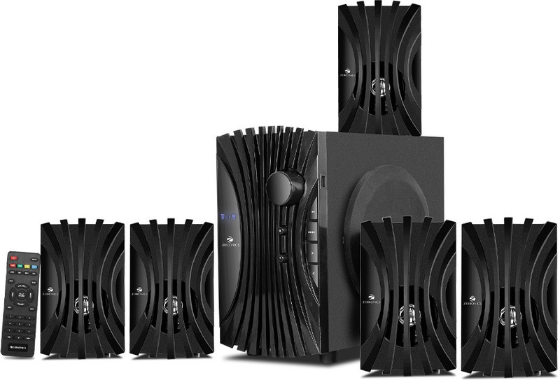 ZEBRONICS Zeb-Sunshine 60 W Bluetooth Speaker(Black, 4.1 Channel)
