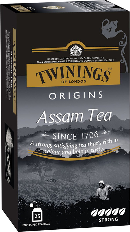 TWININGS London Origins Assam Tea, Coffee Flavour – 50g Black Tea Bags Box