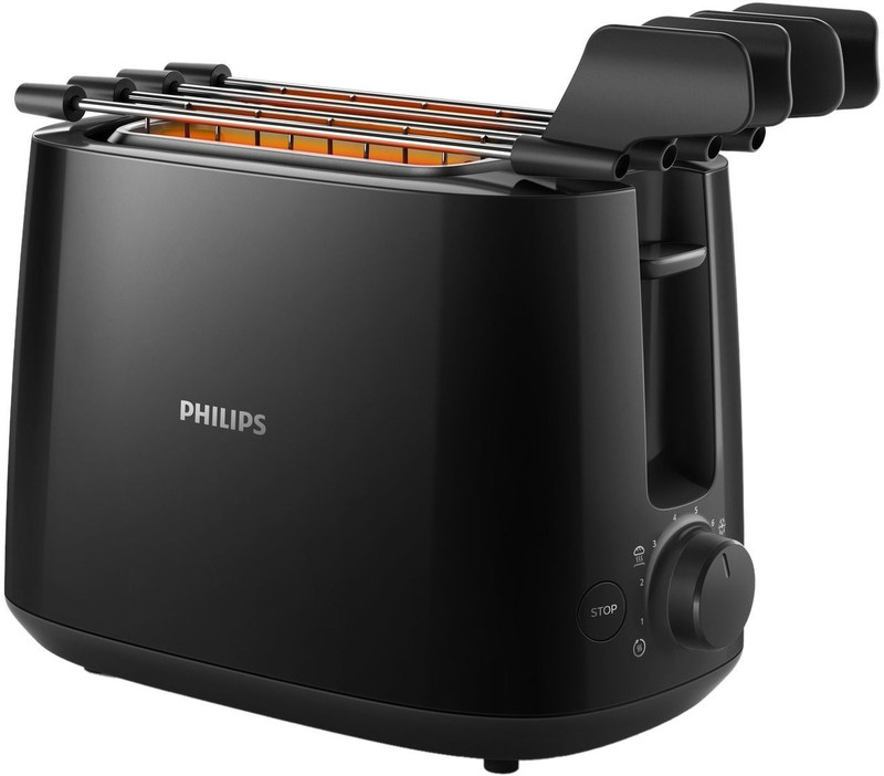 PHILIPS HD2583/90 (882258390280) 600 W Pop Up Toaster(Black)