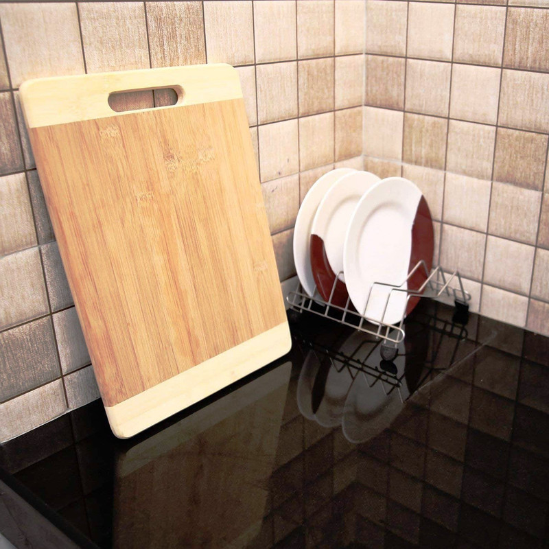 KitchenFest ® Superb Quality Size- [24 x 34cm ] Premium Natural Bamboo / Wooden Chopping Wooden Cutting Board(Beige Pack of 1 Dishwasher Safe)