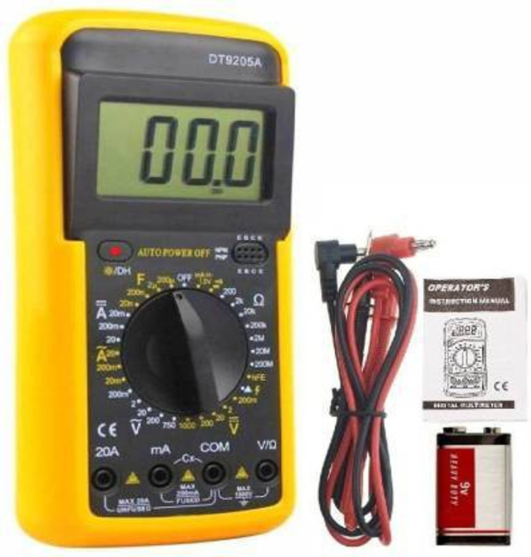 TheNextStore DT9205A Digital Multimeter Tyre Pressure Monitoring Systems with Digital/ Pictorial Display Digital Multimeter (Multicolor 2000 Counts) Digital Multimeter (2000 Counts) Digital Multimeter(2000 Counts)