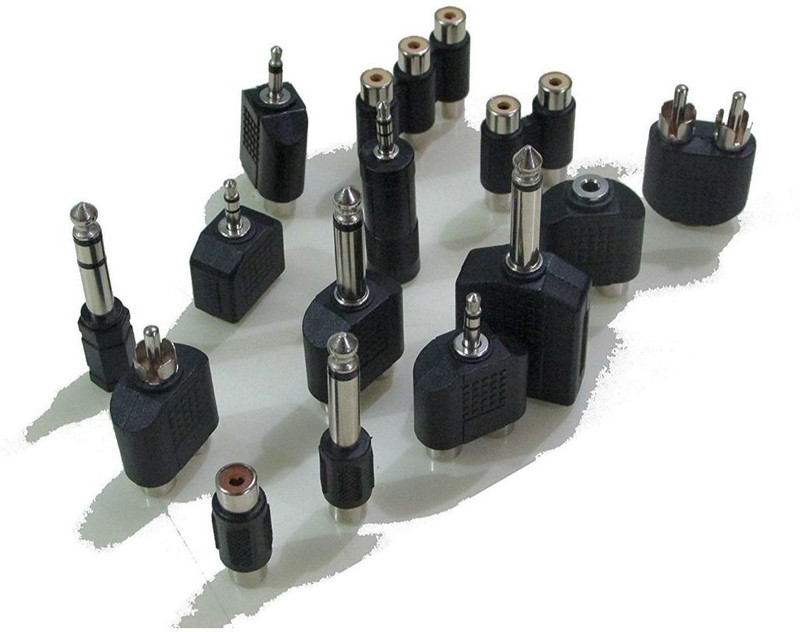 Bellveen Black Audio and Video Converter for Mobile, PC and Laptops - Set of 14 Pieces Phone Converter(Android, IOS)