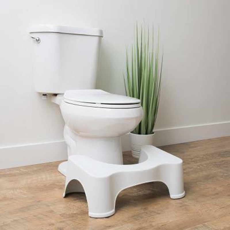 JIGSHTIAL Plastic Toilet Foot Supporter Stool for Western Toilet Scientific Angle Anti-Slip for Better Posture Bathroom Stool(White, Pre-assembled) - 69% off at DetectaDeal