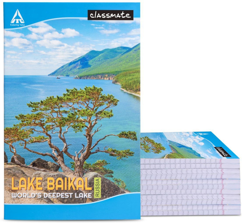 Classmate Longbook Regular Notebook Single Line 160 Pages(Multicolor, Pack of 6)