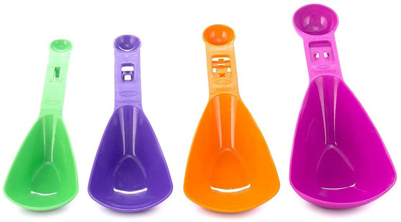 MIYANI SALES Double Sided Measuring Cups and Measuring Spoon Set Kitchen Measuring Tool Set / Liquid Measuring Cup Set / Baking Measuring Cup Set (Set of 4) (Multicolor) Measuring Cup Set(100 ml)