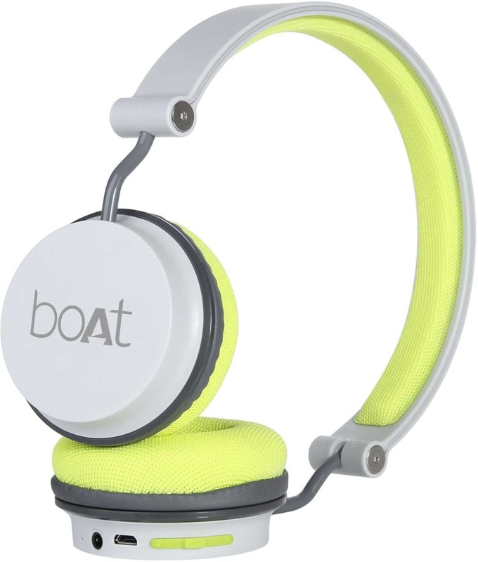 boAt Rockerz 400 Bluetooth Headset(Green, Grey, On the Ear)