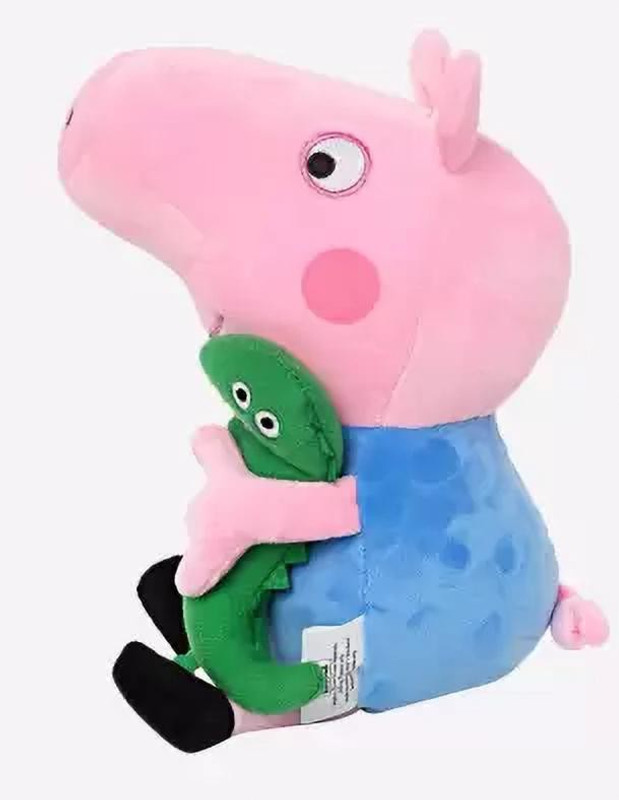 Mahira trading comany Soft Stuff Toy Of Peppa George Of 30 cm for Kids .  - 30 cm(Multicolor)