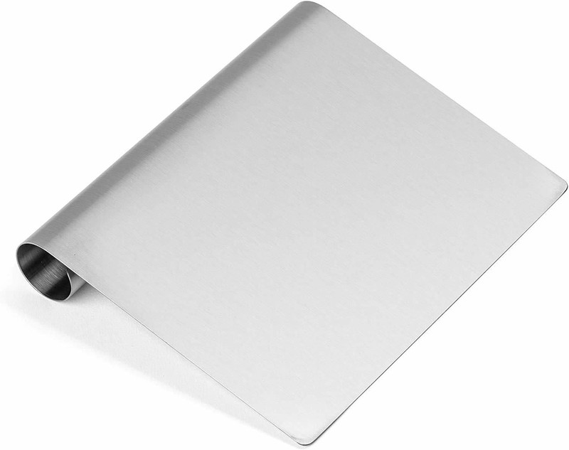 Connectwide Bench Scraper Chopper Stainless Steel Kitchen Food Scraper Icing Smoother Blade with Measuring Scale for Dough, Cake, Pizza Electric Vegetable & Fruit Scraper(1 chopper)