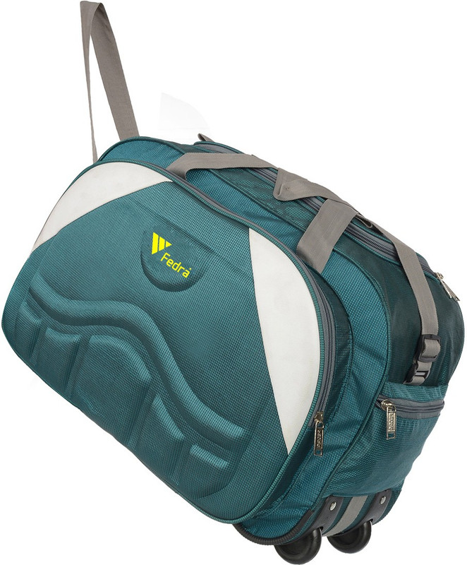 FEDRA (Expandable) Waterproof Polyester Lightweight 60 L Luggage Bag with 2 Wheels Duffel With Wheels (Strolley)