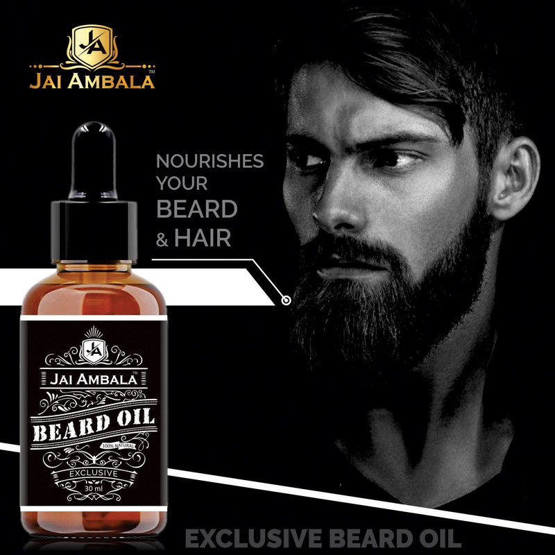 Jai Ambala Beard Growth OIl For- For Stimulating fast Beard Growth- Hair Oil(30 ml)