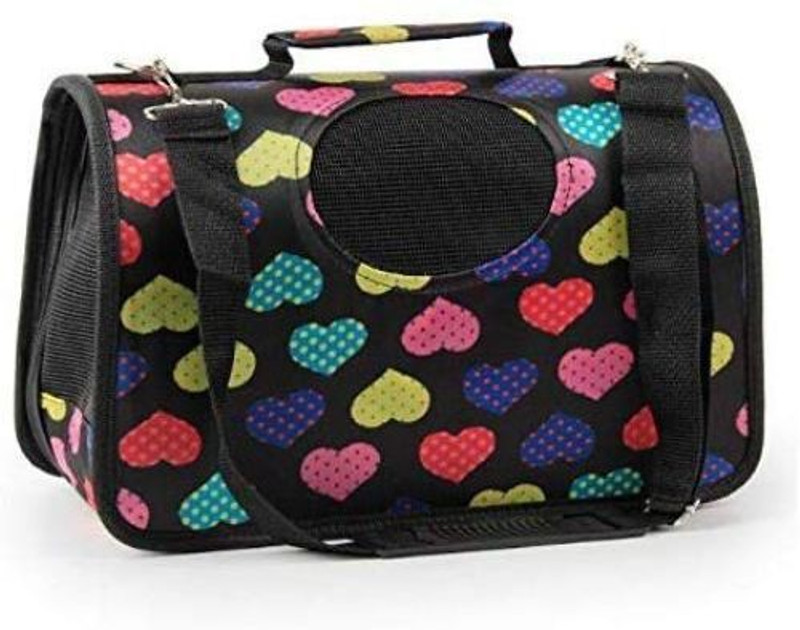 PSK PET MART Pet Carrier Travel Tote Bag for Dog/Cat/Puppy Lightweight Luxury Folding Airplane Bag with Soft Cushion, Portable/Folding Multicolor Airline Pet Carrier(Suitable For Dog, Cat, Rabbit)