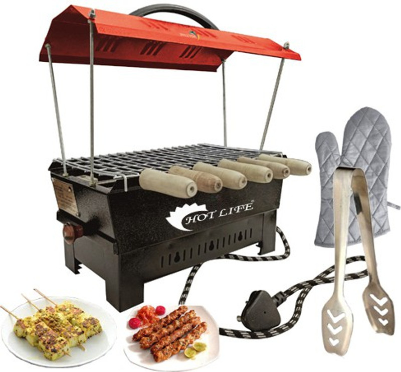 red-hut-shape-barbeque-portable-1000w-electric-charcoal-barbeque-original-imafw7cpc8ah7cuy.jpeg