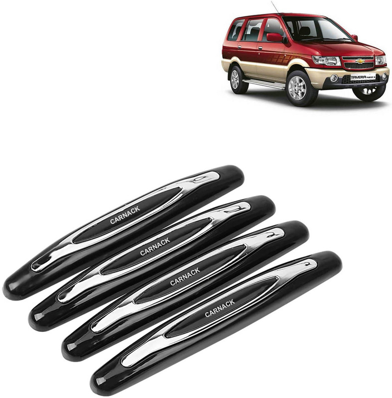 Pious Silicone, Plastic Car Door Guard(Black, Pack of 4, Chevrolet, Tavera)