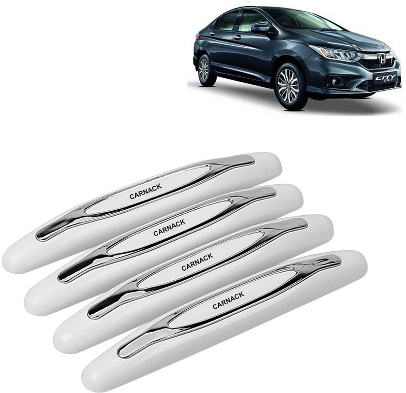 Pious Silicone, Plastic Car Door Guard(White, Pack of 4, Honda, City)