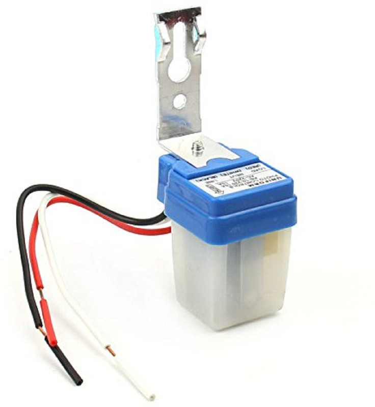 GS Gujarat Day Night Sensor 220 V Auto Day/Night on/Off Photocell LDR Sensor Switch (White) Smart Switch(Mullti Color)