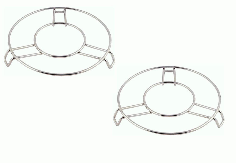 NFM COOKER STAND Kitchen Cooking Pot Steaming Tray Stand Stainless Steel Round Cooker Steamer Rack Stand Cookware Tool PACK OF 2 Steel Steamer(10 L)
