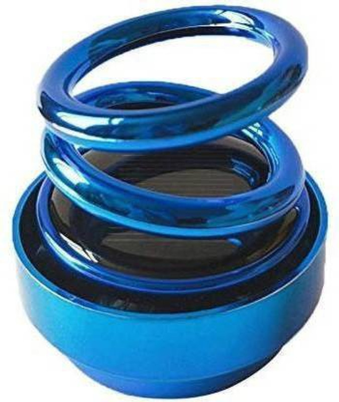 AS TRADERS Car Double Ring Rotating Aromatherapy Suspension Auto Air Freshener Purifier: Blue SOLAR PERFUME Air Purifier(Pack of 1)